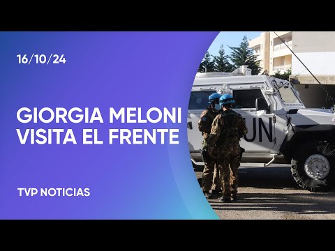 Internacional: Meloni viaja al sur de Líbano Internacional: Meloni viaja al sur de Líbano