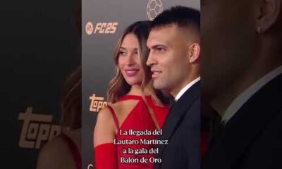 La llegada de Lautaro MartÃ­nez a la gala del #BalonDeOro2024