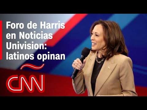 La opinión de los latinos tras el foro de Kamala Harris en Noticias Univision La opinión de los latinos tras el foro de Kamala Harris en Noticias Univision