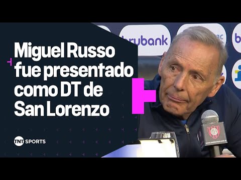 La presentaciÃ³n de MIGUEL ÃNGEL #RUSSO como nuevo DT de #SanLorenzo ðµð´