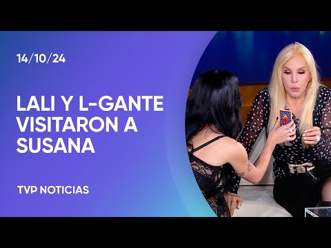 Lali y L-Gante visitaron a Susana Giménez Lali y L-Gante visitaron a Susana Giménez