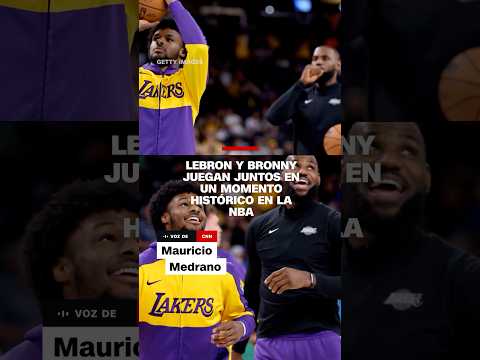 LeBron y Bronny James juegan juntos en un momento histórico en la NBA LeBron y Bronny James juegan juntos en un momento histórico en la NBA