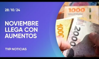 Los aumentos de noviembre