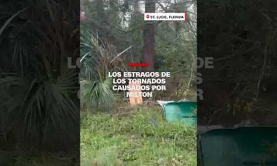 Los estragos de los tornados causados por el huracán #Milton