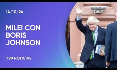 Milei recibió al exprimer ministro británico Boris Johnson