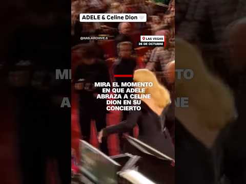 Mira el momento en que Adele abraza a Celine Dion en su concierto Mira el momento en que Adele abraza a Celine Dion en su concierto