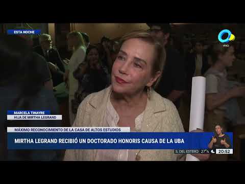 Mirtha Legrand es Honoris Causa de la UBA Mirtha Legrand es Honoris Causa de la UBA