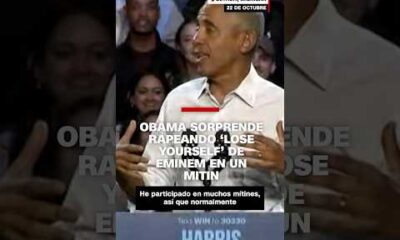 Obama sorprende rapeando “Lose yourself” de Eminem en un mitin