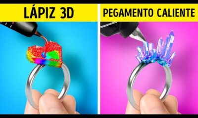 PISTOLA DE SILICONA CALIENTE VS LA MAGIA DE LA PLUMA 3D ✨ ¡Geniales Trucos de Joyas y DIY!