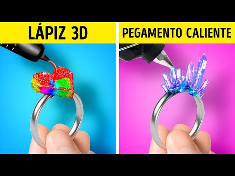 PISTOLA DE SILICONA CALIENTE VS LA MAGIA DE LA PLUMA 3D ✨ ¡Geniales Trucos de Joyas y DIY!