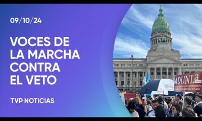 Protesta en el Congreso mientras Diputados discute el veto