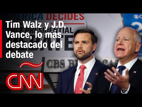 Resumen del debate vicepresidencial entre Tim Walz y J.D. Vance: propuestas, ataques y más