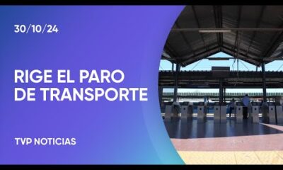 Rige el paro de transporte en todo el país