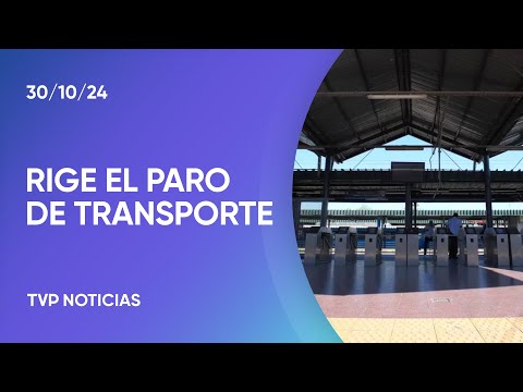 Rige el paro de transporte en todo el país Rige el paro de transporte en todo el país