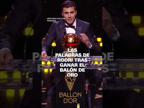Rodri Hernández sobre la sorpresa de ganar el Balón de Oro 2024 Rodri Hernández sobre la sorpresa de ganar el Balón de Oro 2024