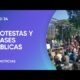 Siguen las protestas en universidades