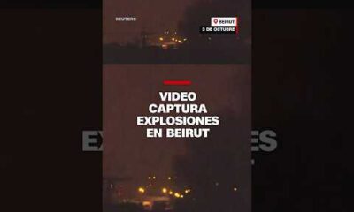 Video captura explosiones en Beirut