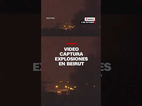 Video captura explosiones en Beirut