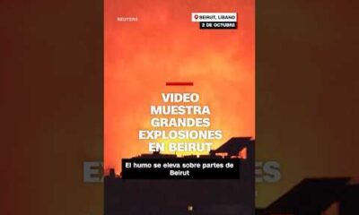 Video muestra grandes explosiones en Beirut