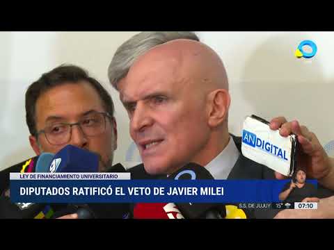 Voces tras la ratificación de Diputados al veto de Javier Milei
