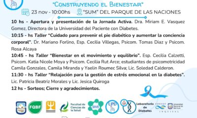 Jornada activa por el Día Mundial de la Diabetes, “Construyendo el Bienestar”