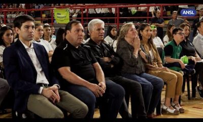 Adelaida Muñiz, secretaria de Deportes en el cierre de Intercolegiales