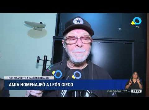 AMIA homenajeó a León Gieco