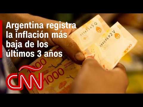 Argentina registra la inflación más baja de los últimos 3 años