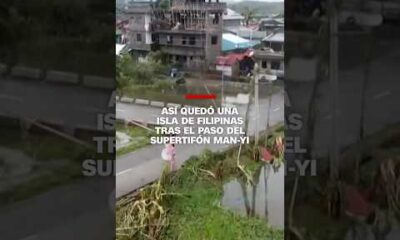 Así quedó una isla de Filipinas tras el paso del supertifón Man-yi