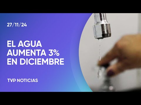 AySA aumenta las tarifas de agua AySA aumenta las tarifas de agua