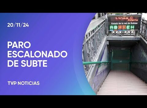 CABA: hubo un paro escalonado en Subte y Premetro