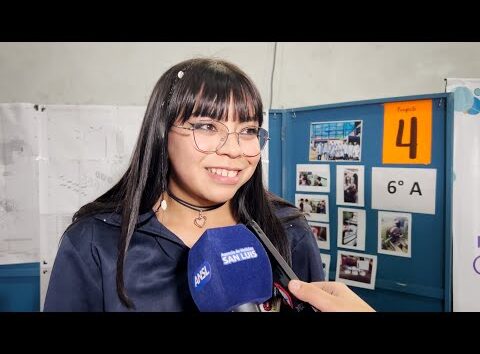 Camila Campillay, estudiante de la Escuela Técnica N°9 ‘Domingo Faustino Sarmiento’