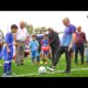 Claudio Poggi en la reinauguración de la cancha del estadio ‘Gonzalo De Otaegui’ de Anchorena