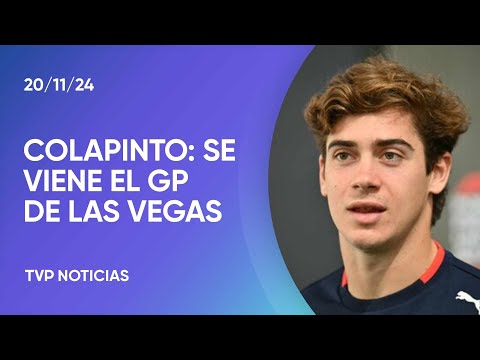 Colapinto se prepara para el GP de Las Vegas: habló tras ser visto con la China Suárez Colapinto se prepara para el GP de Las Vegas: habló tras ser visto con la China Suárez