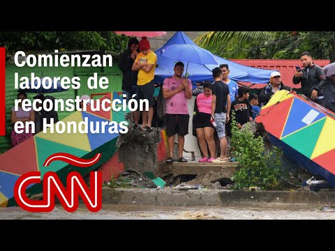 Comienzan labores de reconstrucción en Honduras tras el paso de la tormenta tropical Sara