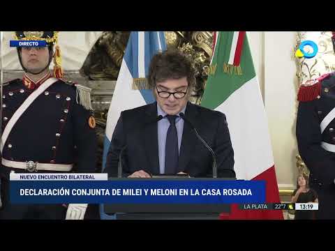 Con Meloni, Milei propuso consolidar “una alianza de naciones libres contra la tiranía y la miseria”