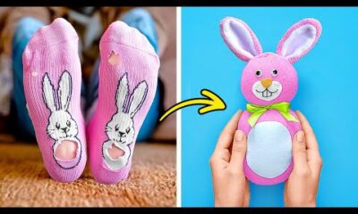 Crea un Conejito Adorable con Calcetines Viejos 🐰 Transforma Desechos en Tesoro