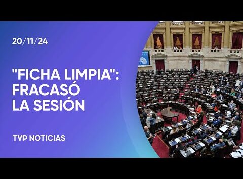 Diputados: fracasó la sesión para discutir el proyecto de “Ficha limpia”