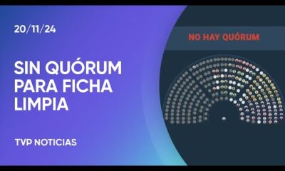 Diputados: por falta de quórum, fracasó la sesión especial por “Ficha Limpia”