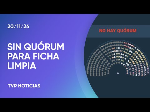 Diputados: por falta de quórum, fracasó la sesión especial por “Ficha Limpia” Diputados: por falta de quórum, fracasó la sesión especial por “Ficha Limpia”