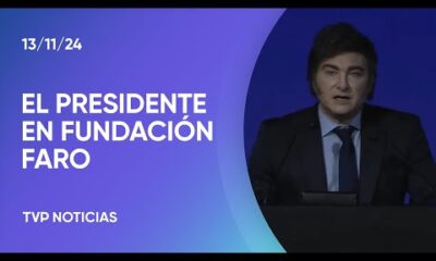 Discurso completo de Javier Milei en el lanzamiento de la Fundación Faro