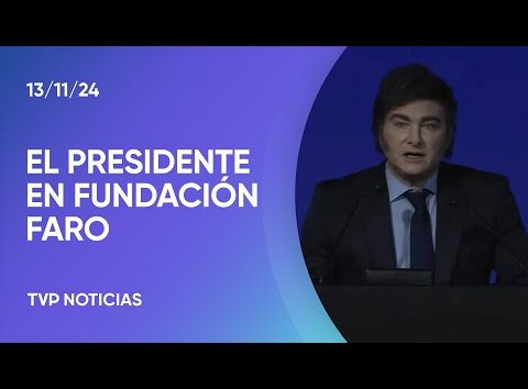 Discurso completo de Javier Milei en el lanzamiento de la Fundación Faro