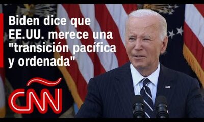 Discurso de Biden tras las elecciones.: llamado a Trump, mención a Harris y la transición en EE.UU