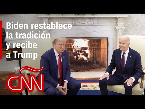 Donald Trump y Joe Biden abogan por una transición tranquila durante su encuentro en la Casa Blanca