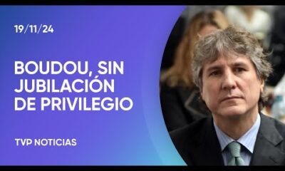 El Gobierno confirmó que Amado Boudou dejará de cobrar su jubilación de privilegio