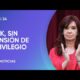 El Gobierno dio de baja la jubilación y pensión de privilegio de CFK