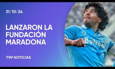 El lanzamiento de la Fundación Diego Maradona