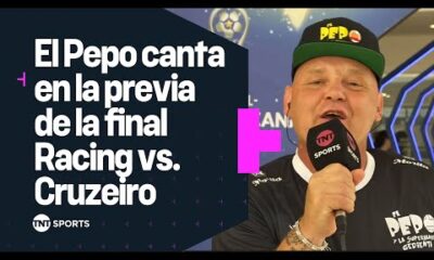 El PEPO cantÃ³ en la previa de la final de la Copa Sudamericana de Racing vs. Cruzeiro