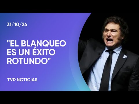 El Presidente expresó su satisfacción por el blanqueo, que se extendió hasta el 8 de noviembre El Presidente expresó su satisfacción por el blanqueo, que se extendió hasta el 8 de noviembre