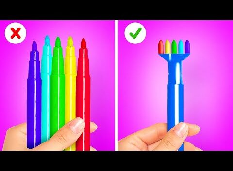 💖 ¡Trucos Imperdibles para Volver al Cole! 🖍️ Ideas DIY Divertidas y Útiles ✨Ideas En 5 Minutos